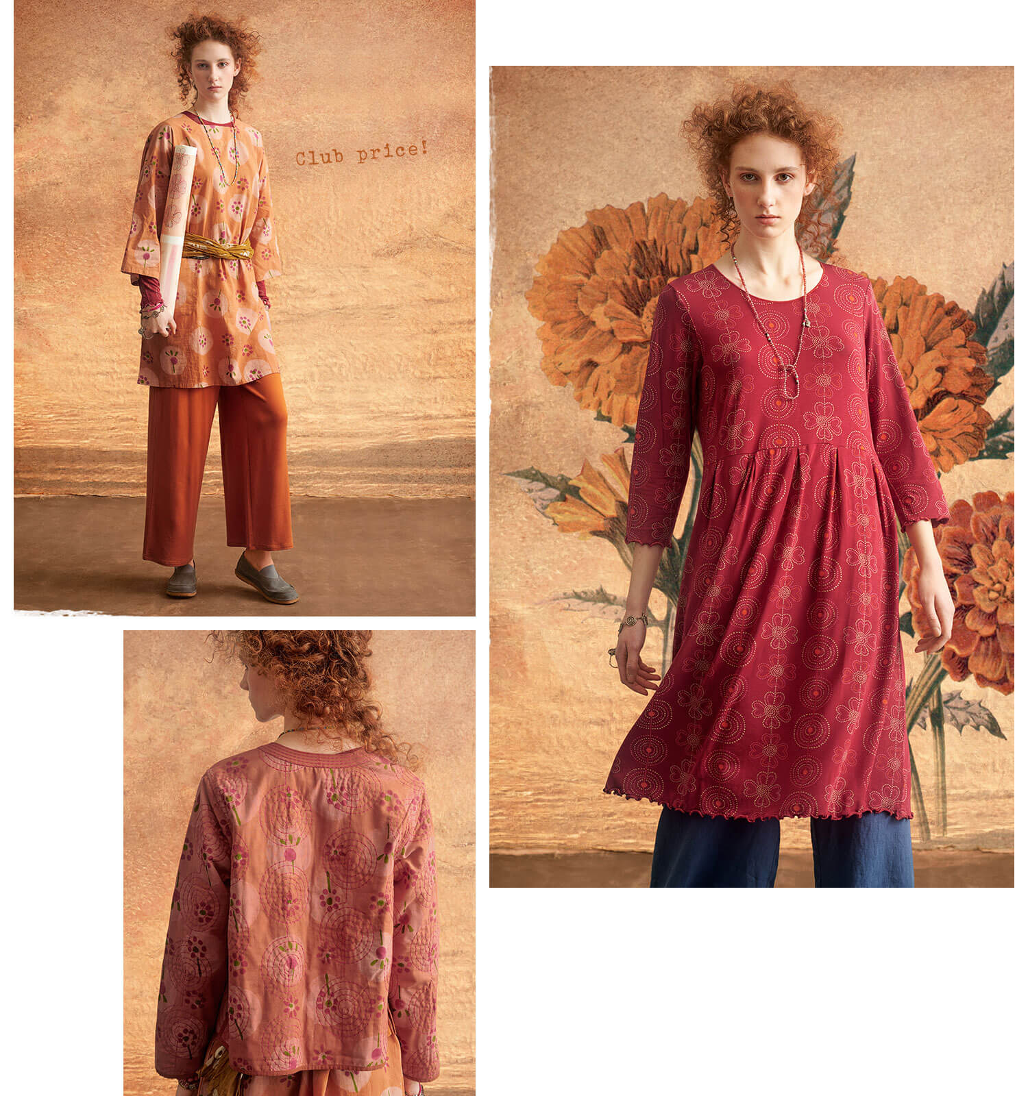 “Rooibos” woven organic cotton dress