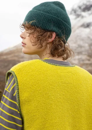 Strickmütze aus flauschigem Alpakawollgemisch - dunkeljaspis