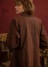 Besticktes Webkleid „Fields“ aus Bio-Baumwolle (dunkelschokolade M)