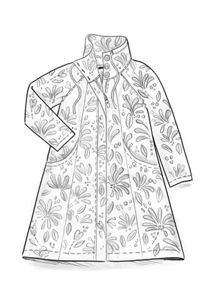 “Kaprifol” organic cotton coat - coral