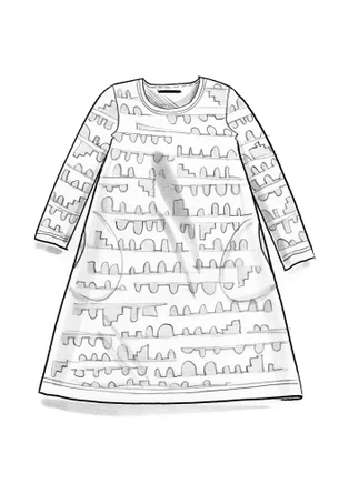 Velourskleid „Paraguay“ aus Bio-Baumwolle/Recycling-Polyester - maulbeere