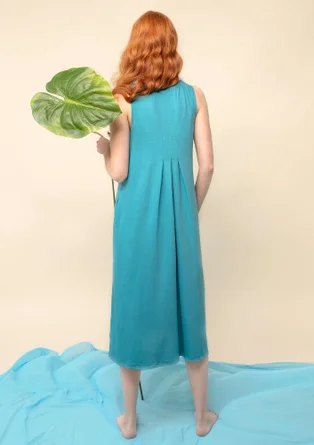 Trikotkleid aus Öko-Baumwolle/Modal - türkis