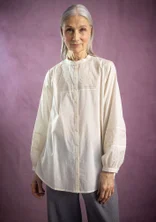 Bluse „Love“ aus Bio-Baumwolle - vanille
