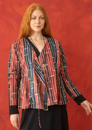 Blouse "Himalaya" en coton biologique - vert opale