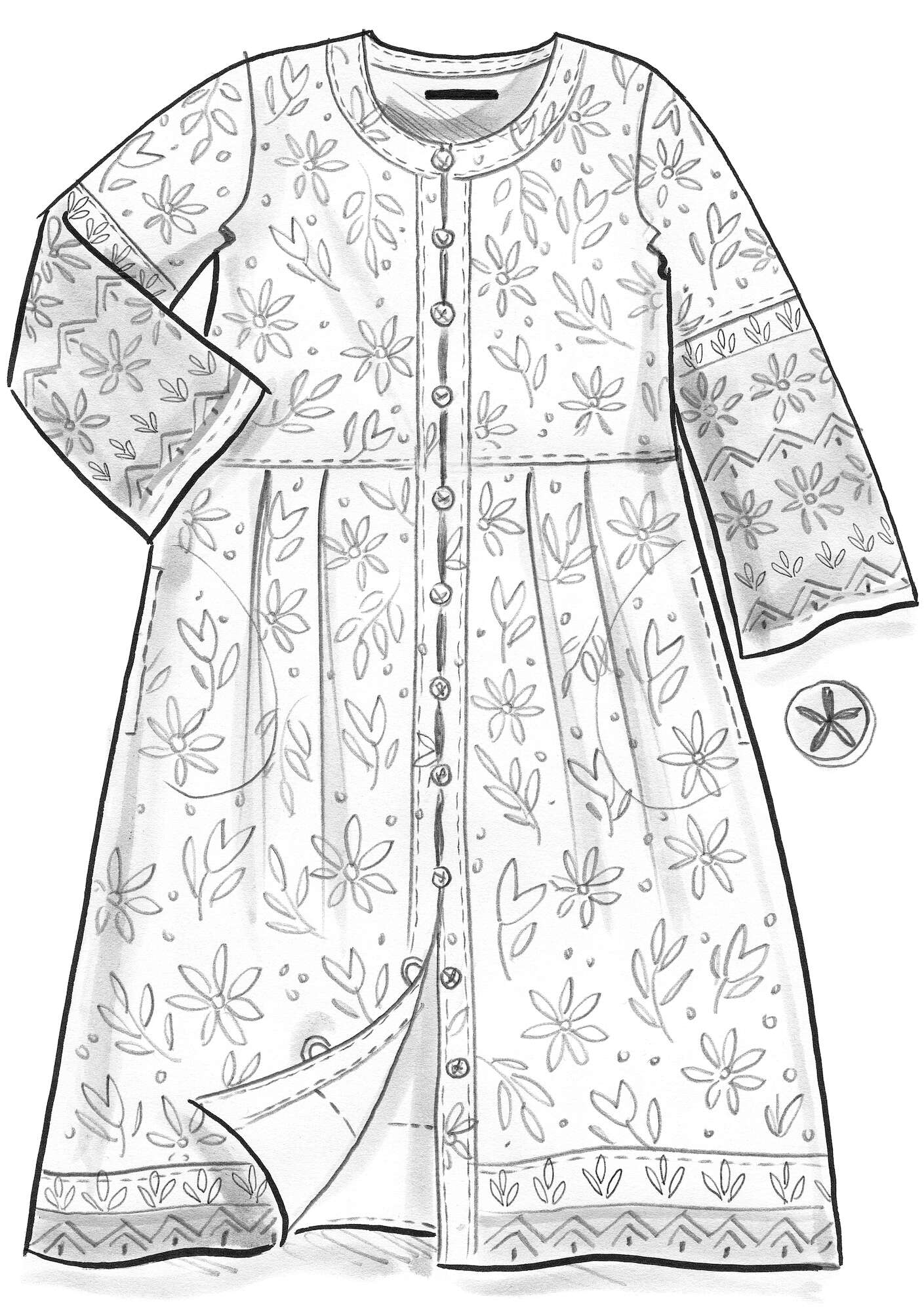Kleid „Kauri“ aus Bio-Baumwollgewebe 