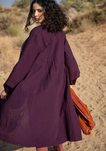 “Sand” woven organic cotton/linen dress - allium