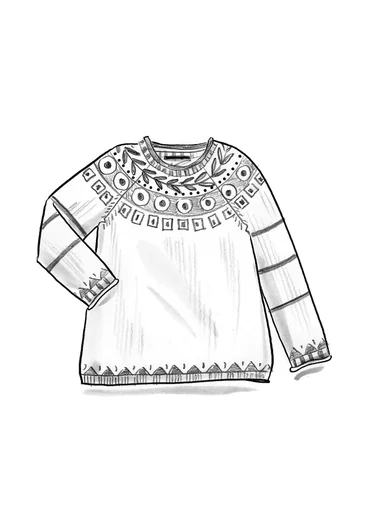 Strickpullover „Arktis“ aus ungebleichter Wolle - ungefärbt