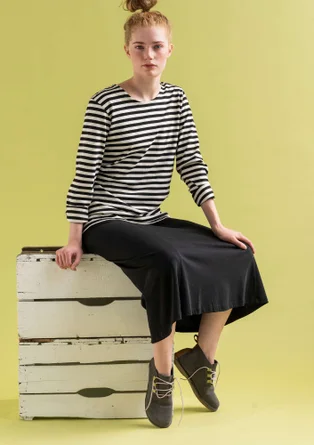 “Billie” organic cotton/modal jersey skirt - black
