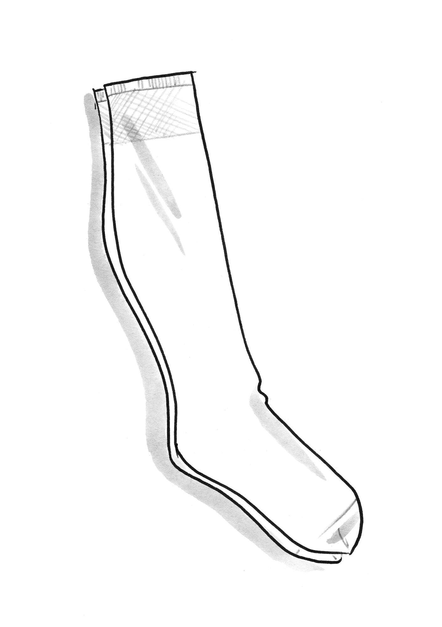 Knee-highs in recycled nylon