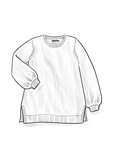 “Vinternatt” knit tunic in an alpaca blend - black