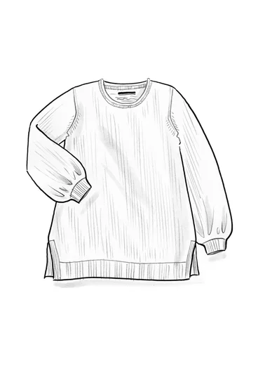 “Vinternatt” knit tunic in an alpaca blend - black