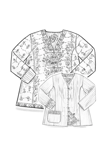 Wendejacke „Asta“ aus Bio-Baumwolle - indigogrün