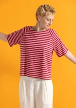 Basic-Streifenshirt aus Bio-Baumwolle - alpenveilchen-kirschblüte