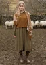 Einfarbiges Kleid „Frigg“ aus Bio-Baumwolle (fichte L)