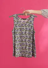 Jersey tank top in organic lyocell/spandex - mint
