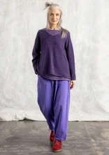 Noppen-Pullover aus Lammwollmischung - brombeeret-melange