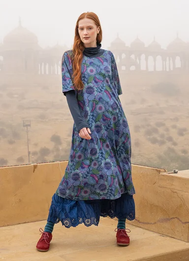 “Hana” jersey dress in organic cotton/modal