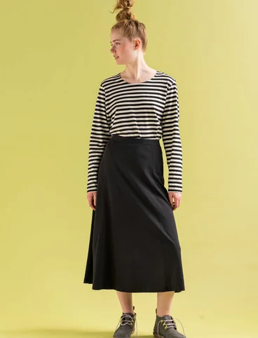 Organic cotton striped essential sweater - svart0SL0oblekt
