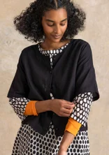 Geweven blouse "Vendela" van biologisch katoen - zwart