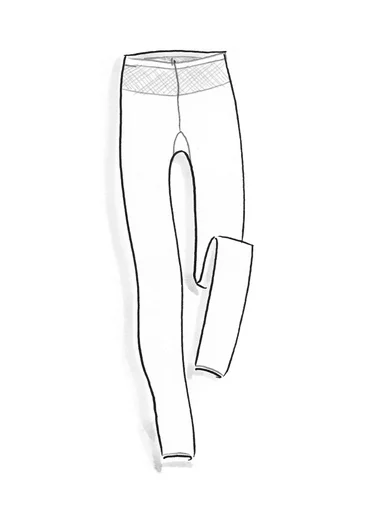 Legging uni en polyamide recyclé - noix de pécan
