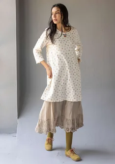 Jerseytunika "Ton" i økologisk bomuld - vanilje