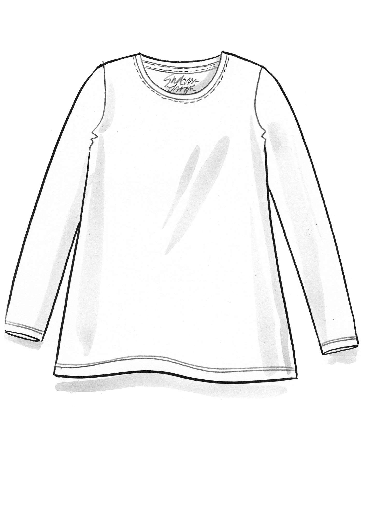 “Adena” lyocell/elastane jersey top