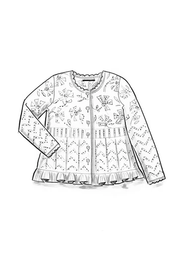 Strickjacke „Raya“ aus Bio-Baumwolle - ungefärbt