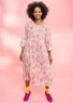 Geblümtes Kleid „Peace“ aus Bio-Baumwolle (hellpuderrosa L)