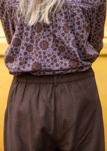 “Agatha” woven organic cotton trousers - mullberry
