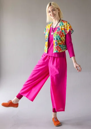 Jerseyshirt „Petite“ aus Bio-Baumwolle - multi