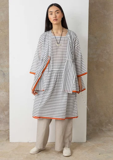 Kleid „Nord“ aus Bio-Baumwollgewebe - halbgebleicht