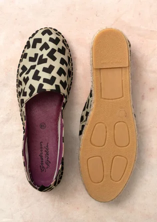 Espadrillos «Hake» i bomull - natur