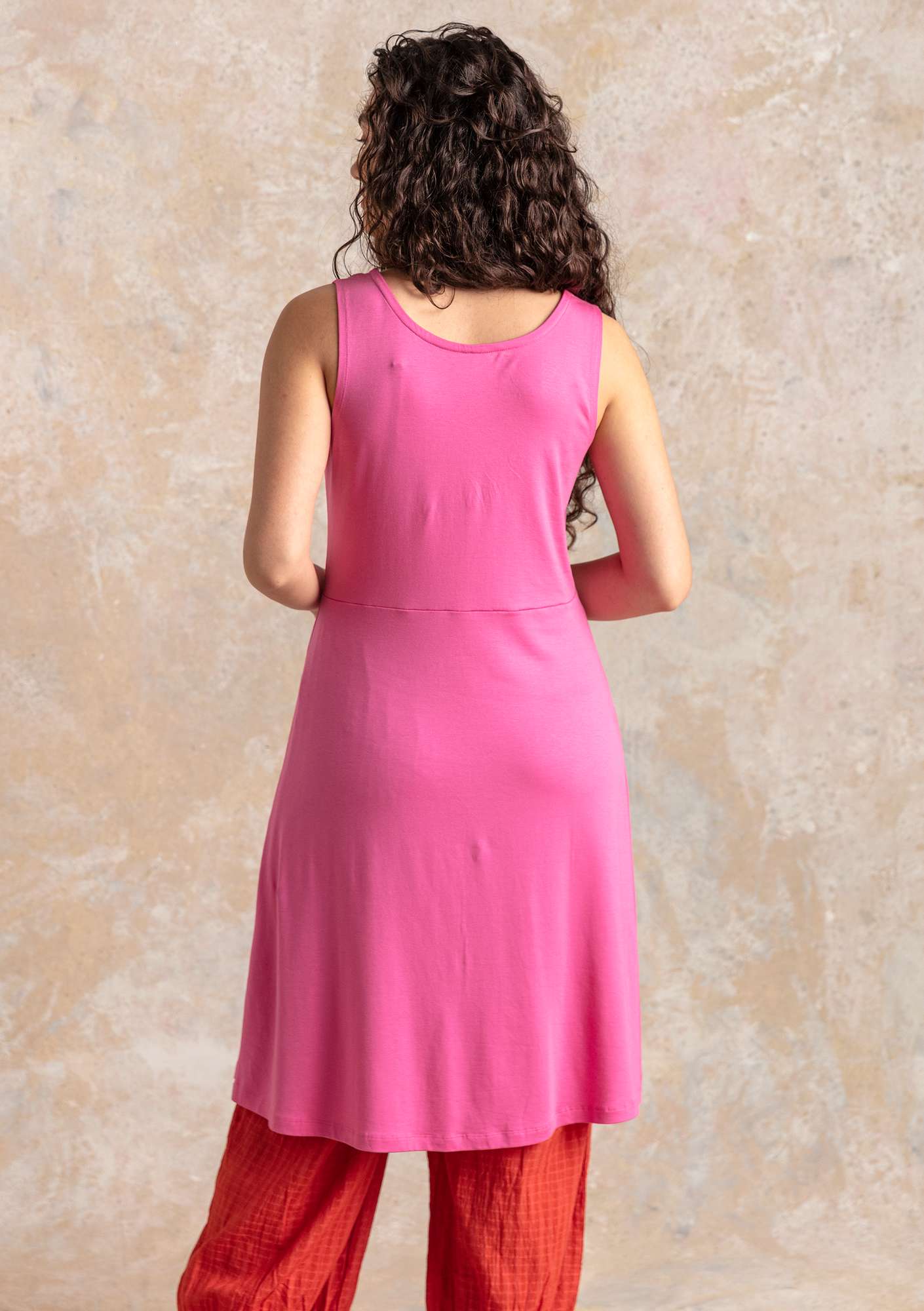 Tricot jurk  Adena  van lyocell/elastaan pioen thumbnail