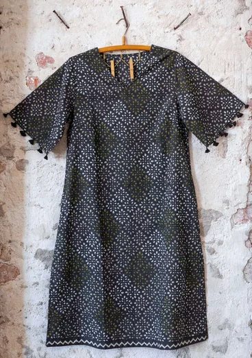 Kleid „Rupangi“ aus Öko-Baumwolle - schwarz