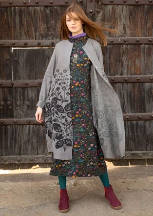 Robe "Autumn" en lin tissé - gris fer