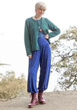 Strickjacke aus Alpakawollgemisch - pfauengrün