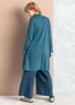 Tunique "Juliet" en jersey de coton biologique/modal (indigo/motif S)