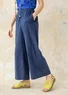 Woven organic cotton trousers (dark indigo XL)