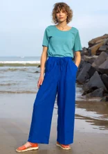 Hose aus Leinengewebe - tiefblau