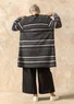 “Elsie” cardigan in organic/recycled cotton (black L)