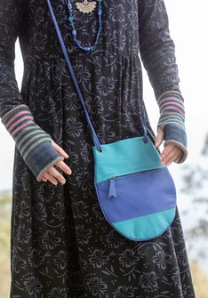Handtasche aus Leder - türkis