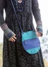 Handtasche aus Leder (türkis Einheitsgröße)