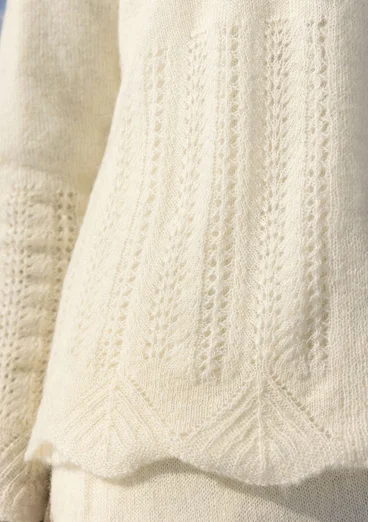 Trøje "Forgetmenot" i alpakamiks - ubleget