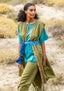 Woven “Safari” dress in organic cotton/linen cedar thumbnail