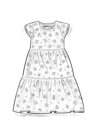 Kleid „Floria“ aus Bio-Baumwollgewebe - goldregen