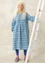 “Lillian” woven linen dress (pigeon blue/patterned size(culture.Name/sizeKey))