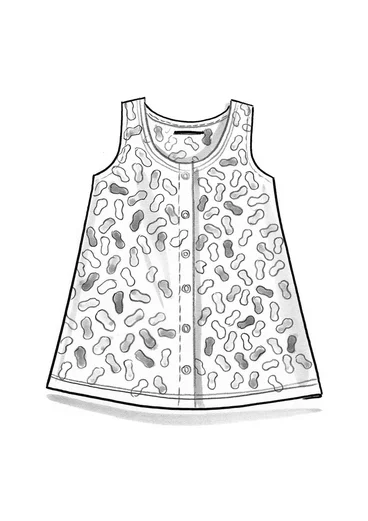 Débardeur "Bip" en jersey de coton biologique - vert Orient/motif