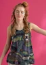 Jersey tank top in organic lyocell/spandex (agave L)