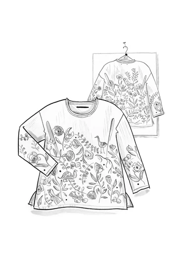 Pull "Mockingbird" en coton biologique/recyclé - rouge sourd