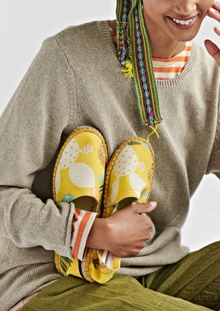 Espadrilles aus Baumwolle - goldregen